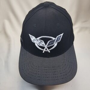 Corvette C5 Black Hat Cap Small 20" Circumference Embroidered Logo Chevrolet